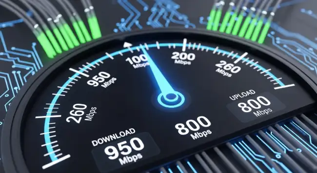 ภาพมาตรวัดความเร็วอินเทอร์เน็ต